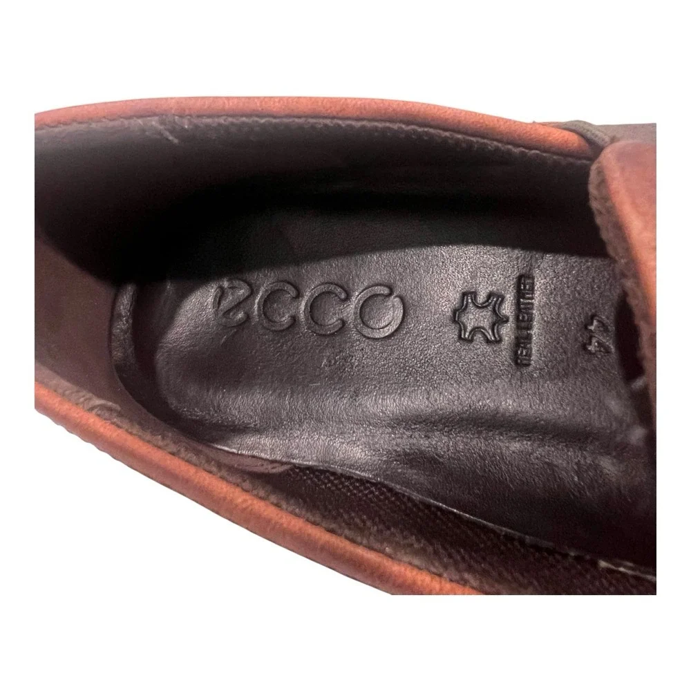 ECCO Collins 2.0 Perf Men's US Size 10 (EU 44) Brown Leather Loafer Shoes